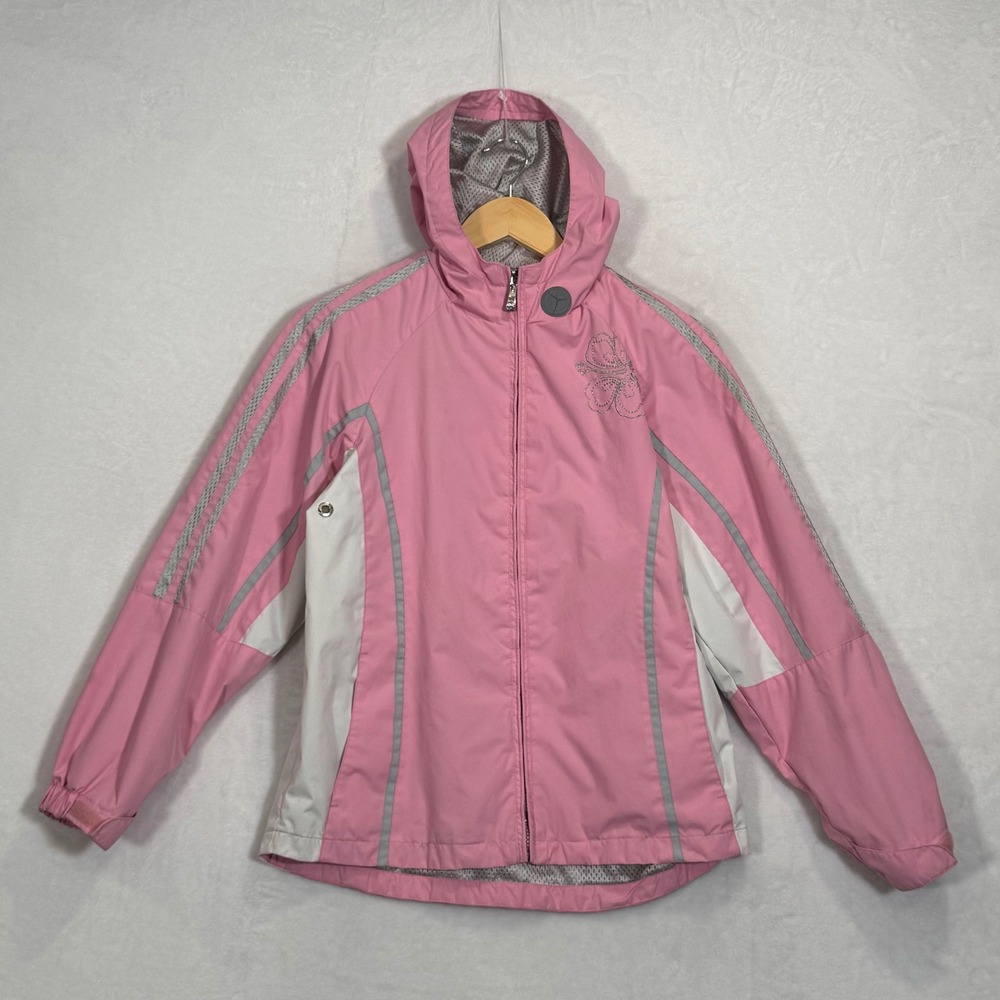 Vintage ZeroXposur Pink White Windbreaker Jacket Large